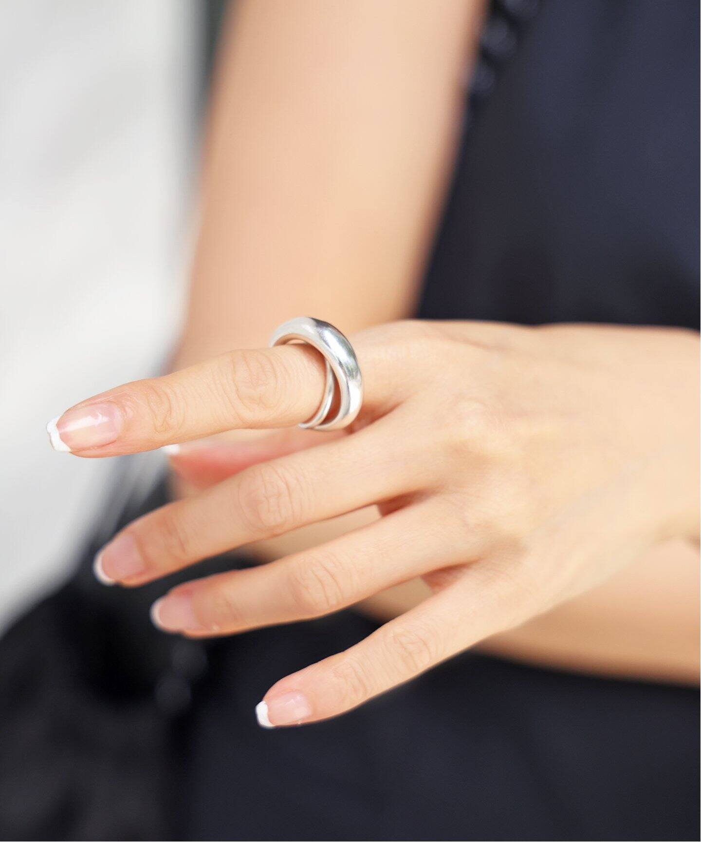 LAVER/ラバー】 DOUBLE RING シルバー（リング）｜Deuxieme Classe 