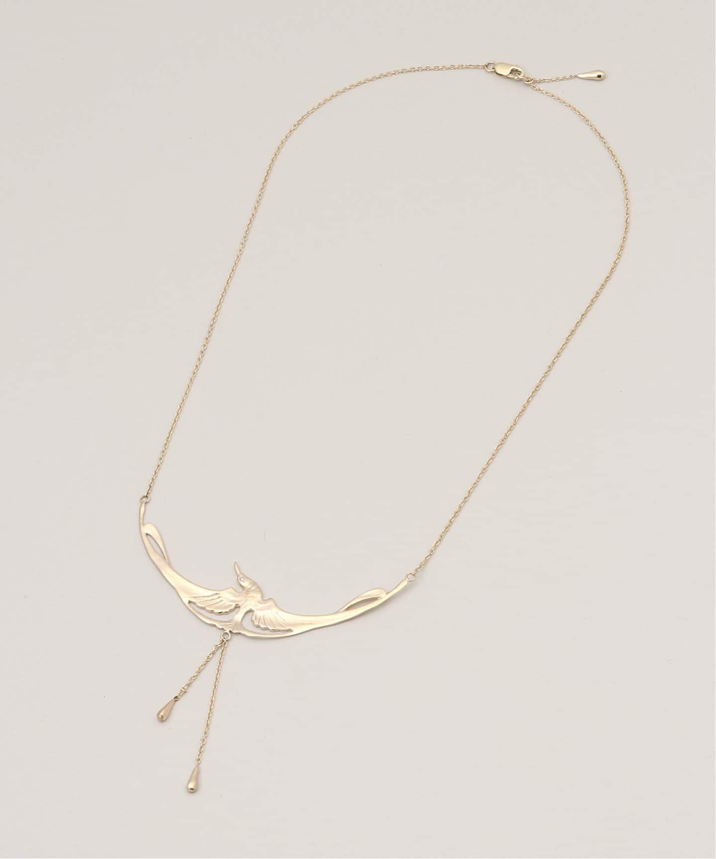 MANON JEWELRY/マノン ジュエリー】 feather pendant 47.5cm