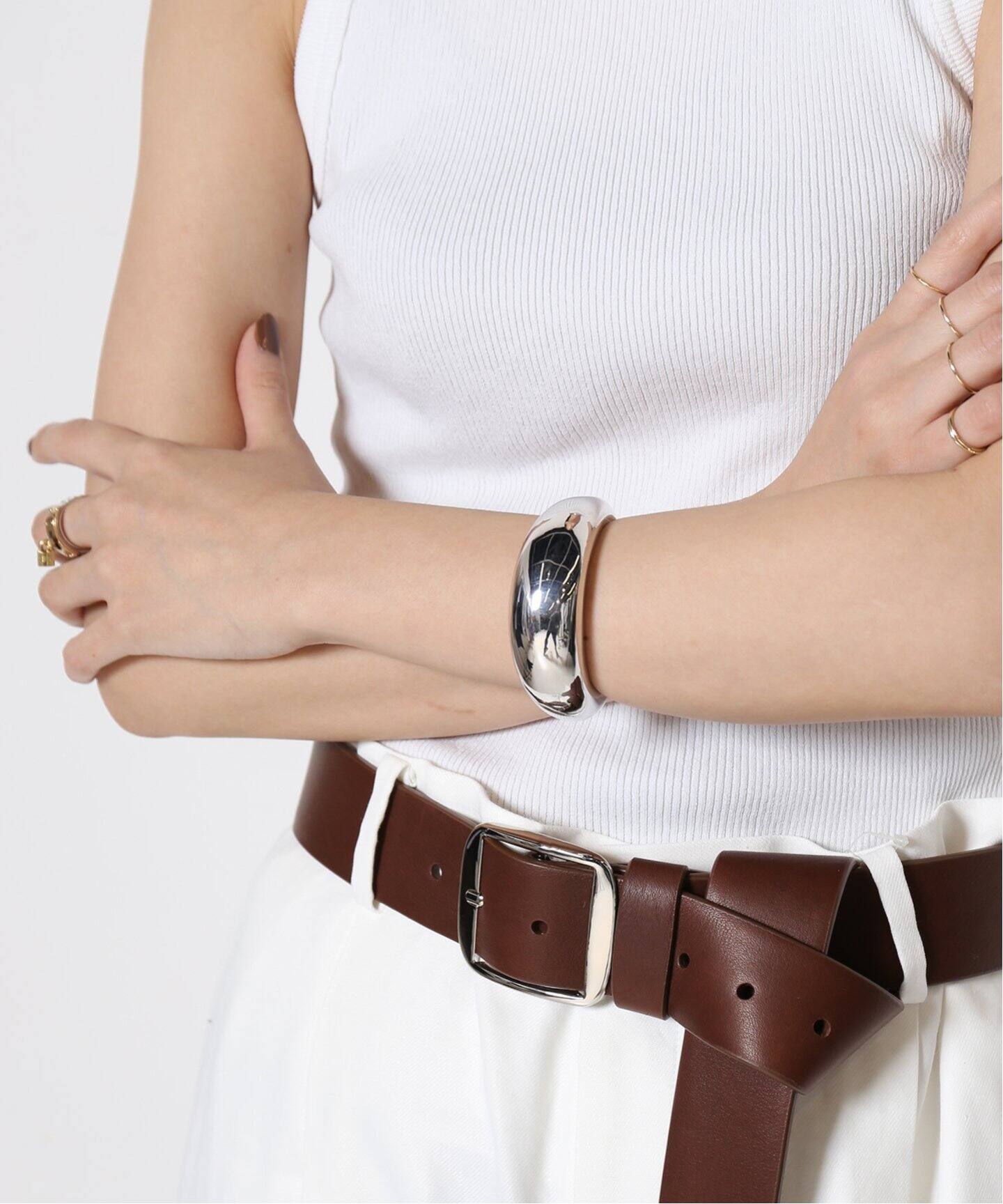 MISHO/ミショー】SIRENA CUFF（SILVER）（ブレスレット・バングル 