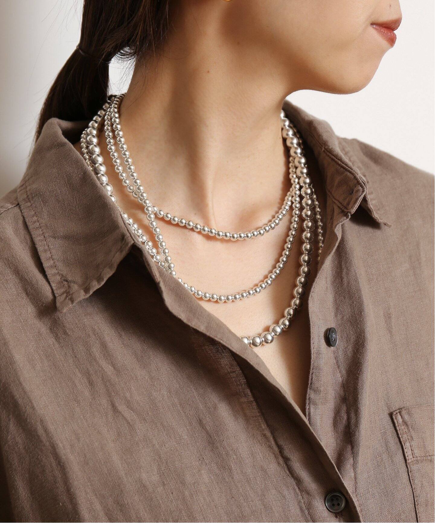 HARPO/アルポ】 5mm 25inch NAVAJO PEARL ネックレス（ネックレス 