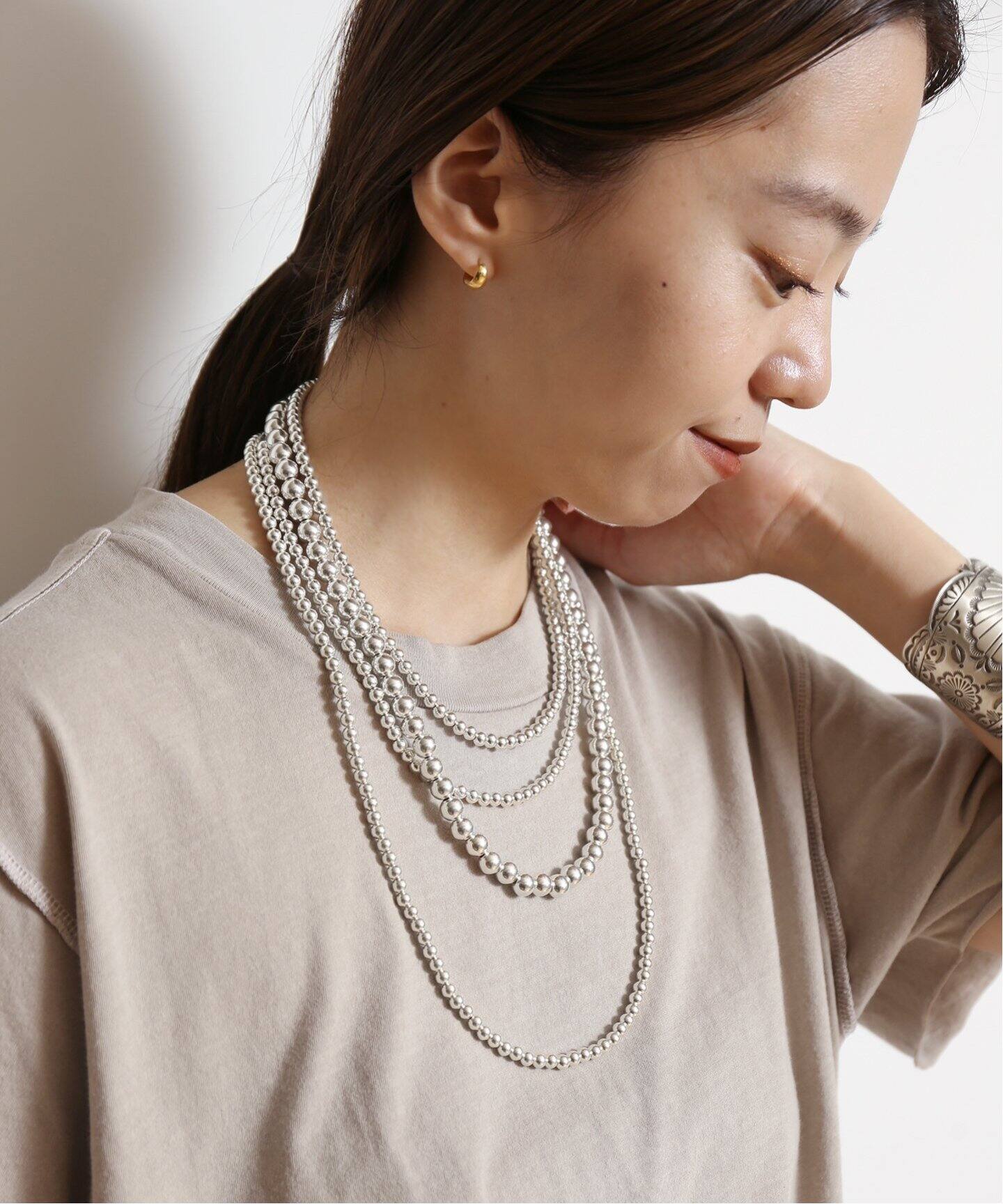 HARPO/アルポ】 5mm 34inch NAVAJO PEARL ネックレス（ネックレス  