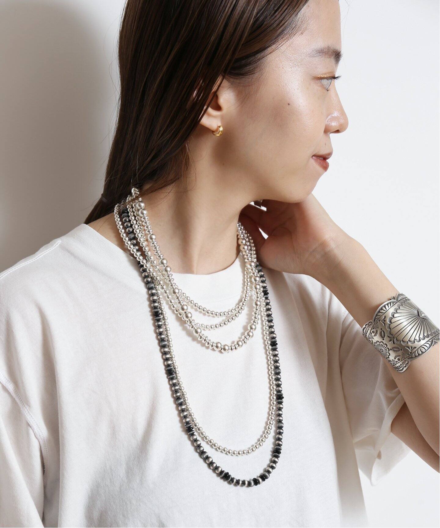HARPO/アルポ】 5mm 34inch NAVAJO PEARL ネックレス（ネックレス 