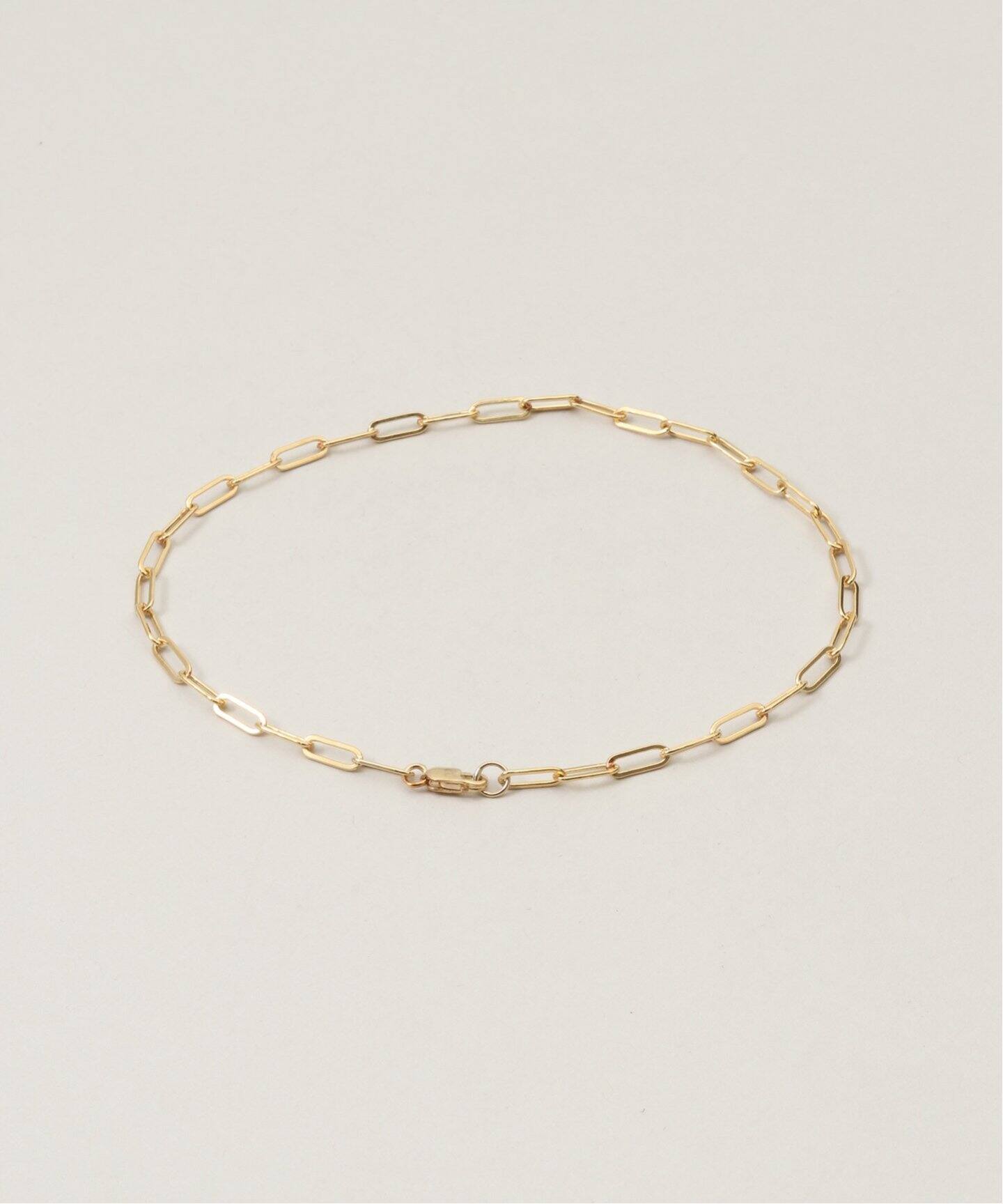 MARA SCALISE/マラ スカリース】 MICRO REECTANGLE CHAIN ANKL  