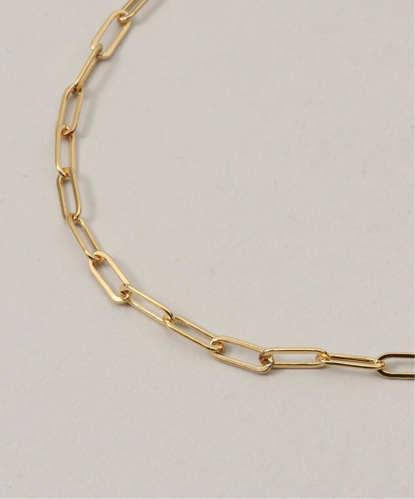 MARA SCALISE/マラ スカリース】 MICRO REECTANGLE CHAIN ANKL  