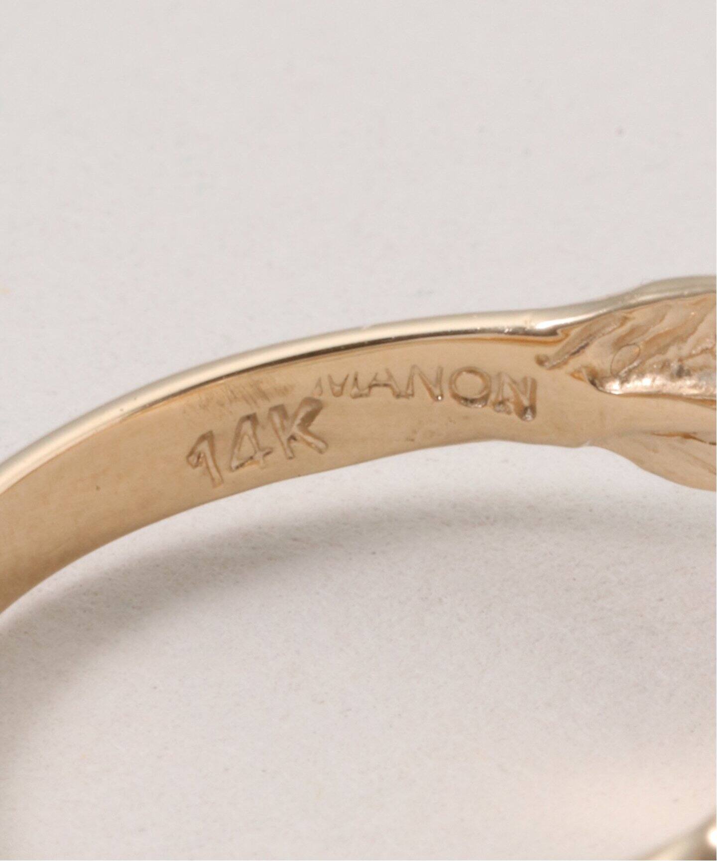 MANON/マノン】 feather pinky ring（リング）｜L 