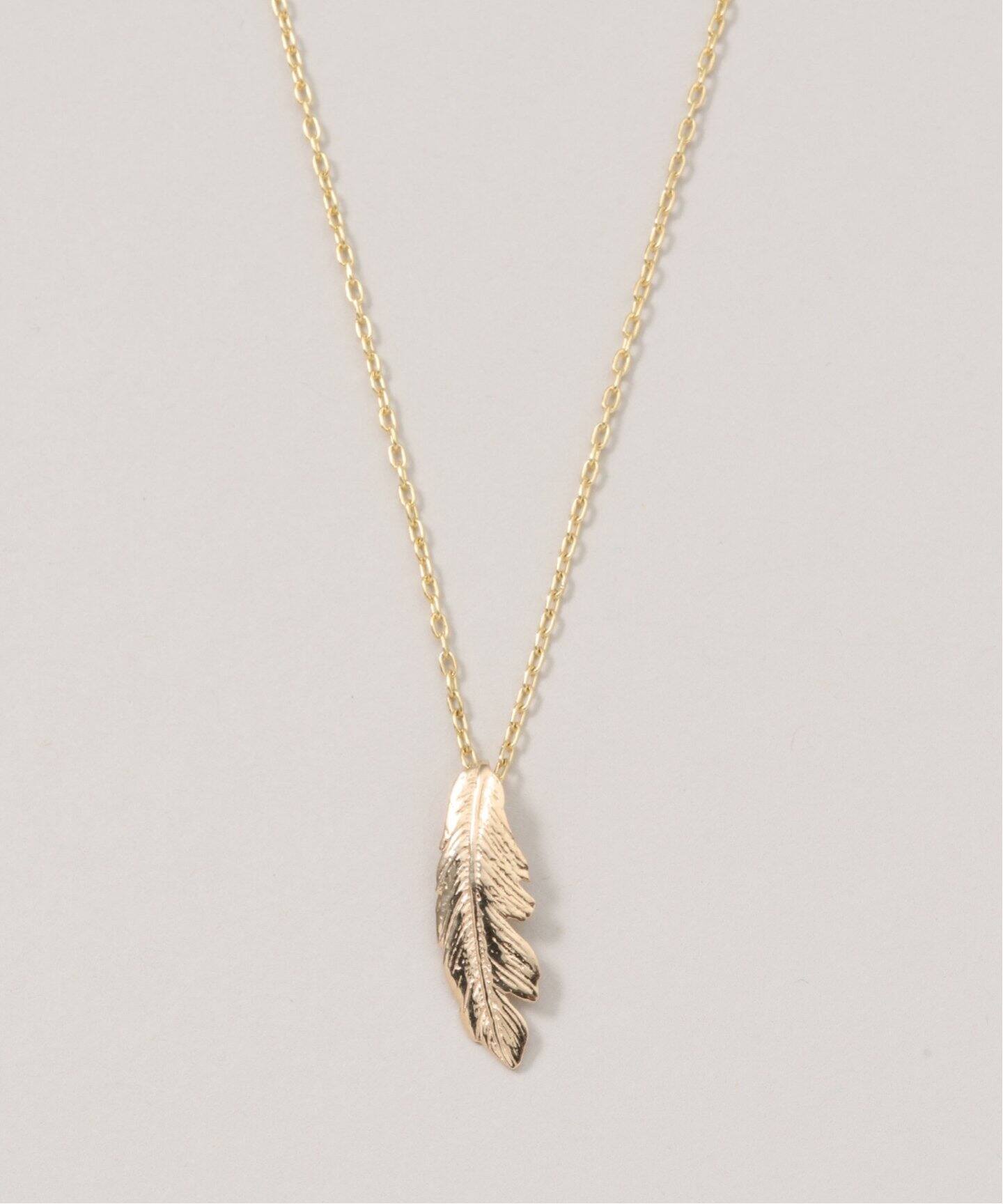MANON/マノン】 feather pendant S18（ネックレス）｜L 