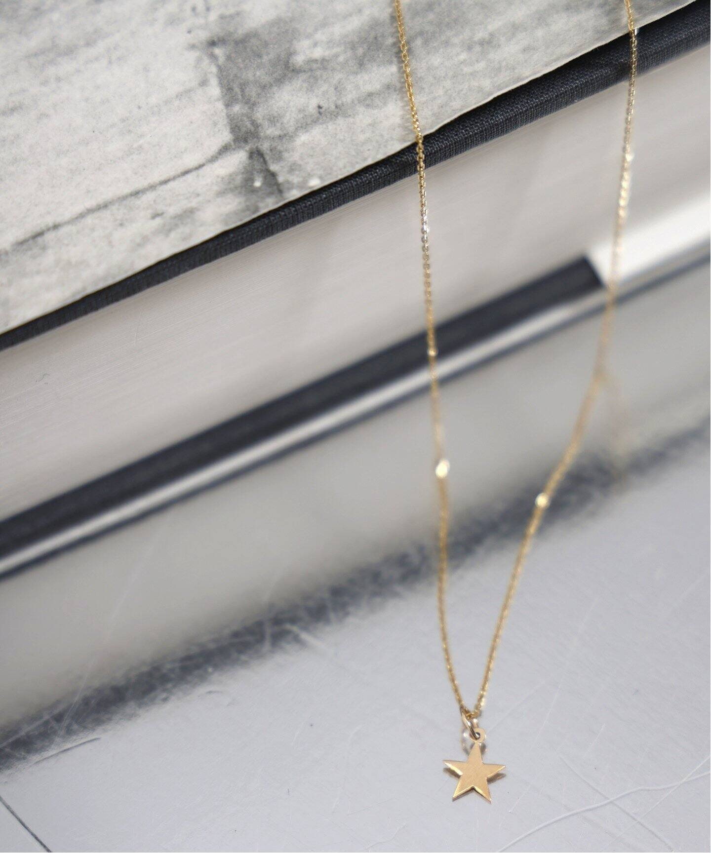 NEW TOP JEWELRY/ニュートップジュエリー】STAR*skinny chain Necklace 
