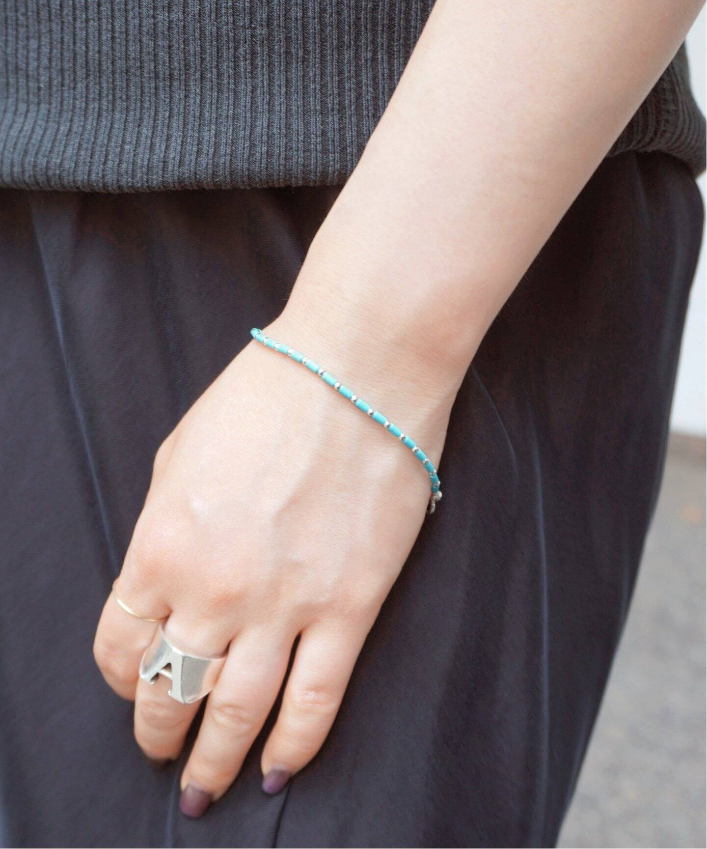 Harpo ハルポ・ターコイズフラワーバングルSサイズ（ハルポ HARPO  