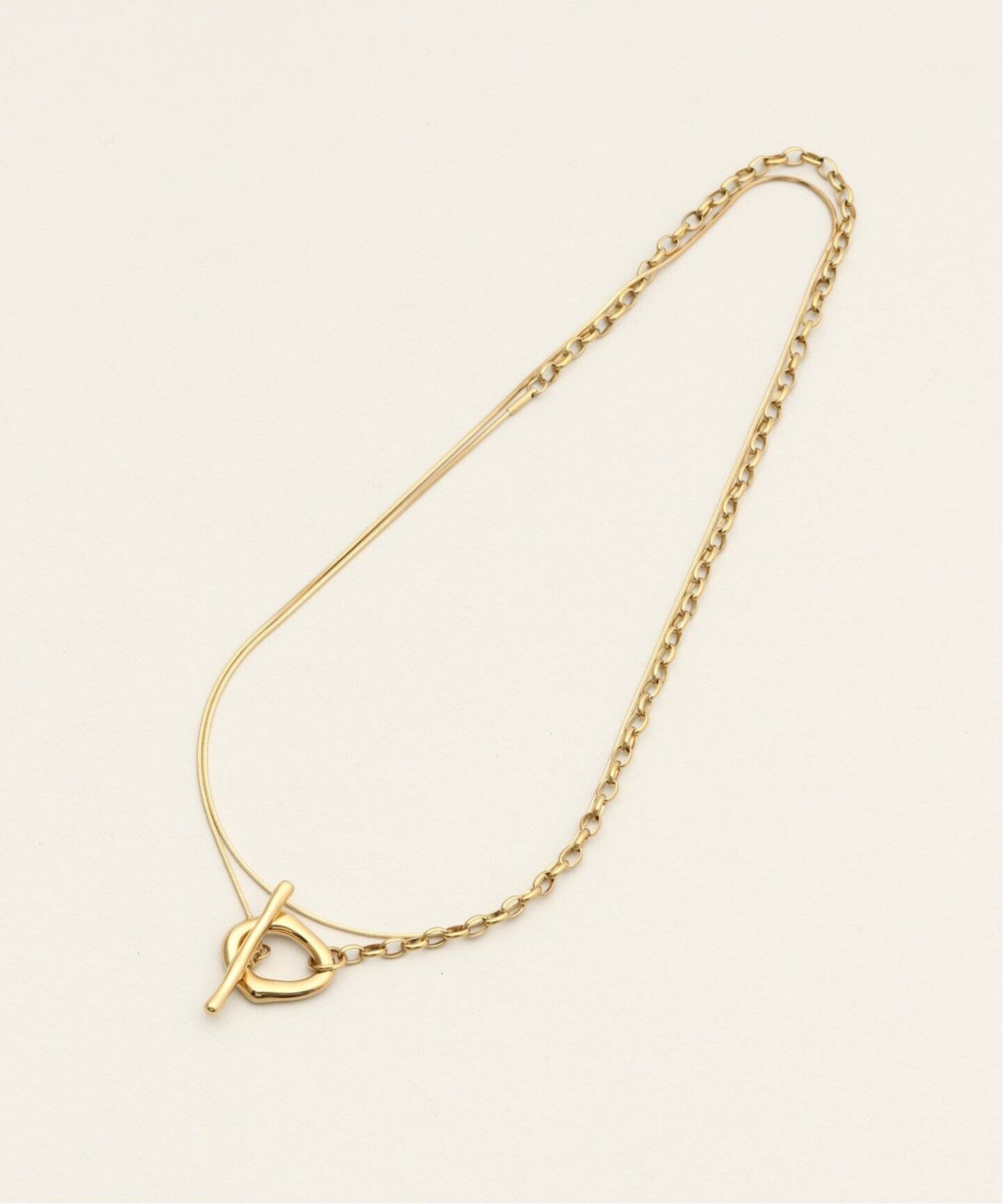 2連モチーフチェーンネックレス（ネックレス）｜B.C STOCK（ベー