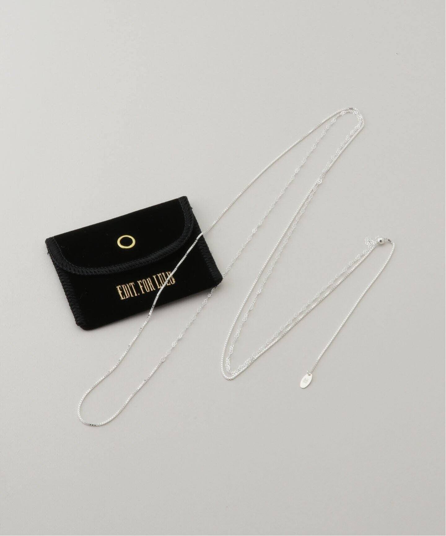 追加》MIXロングチェーンネックレス（ネックレス）｜EDIT.FOR LULU 