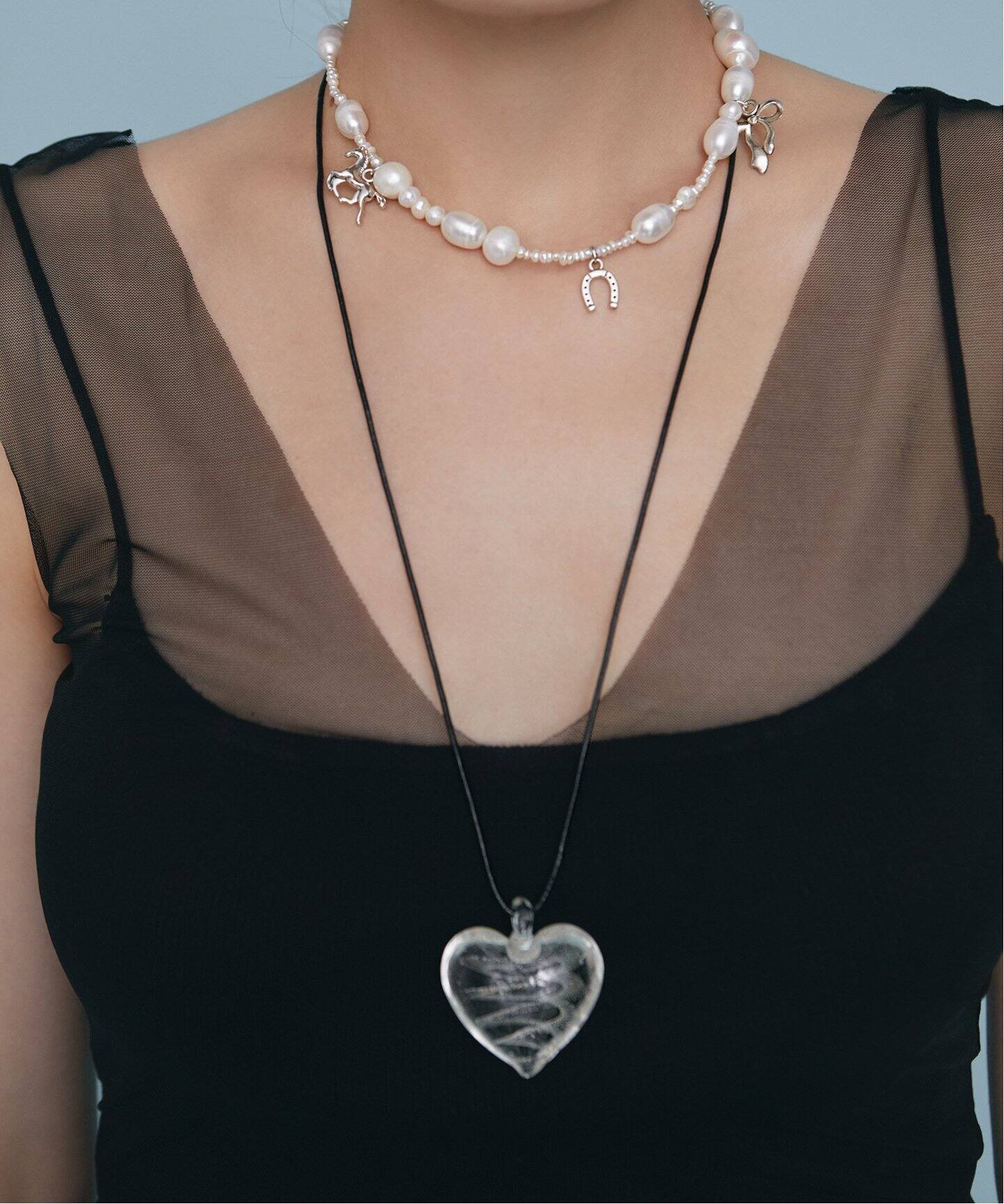 NINFA HANDMADE/ニンファ ハンドメイド】ハートネックレス（ネックレス 