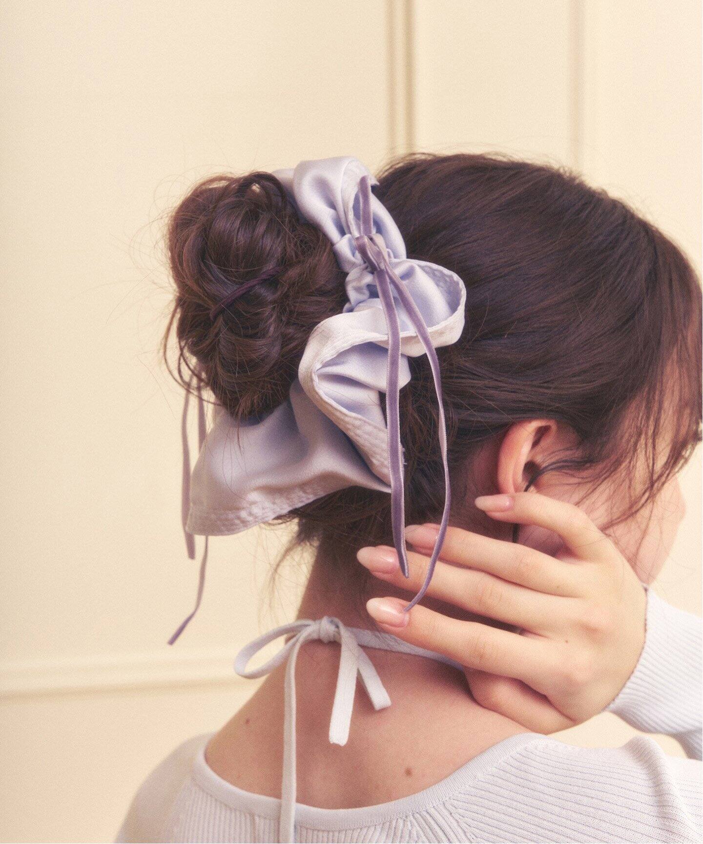WEB限定》【Le decore / ル デコレ】lady ribbon シュシュ（ヘア
