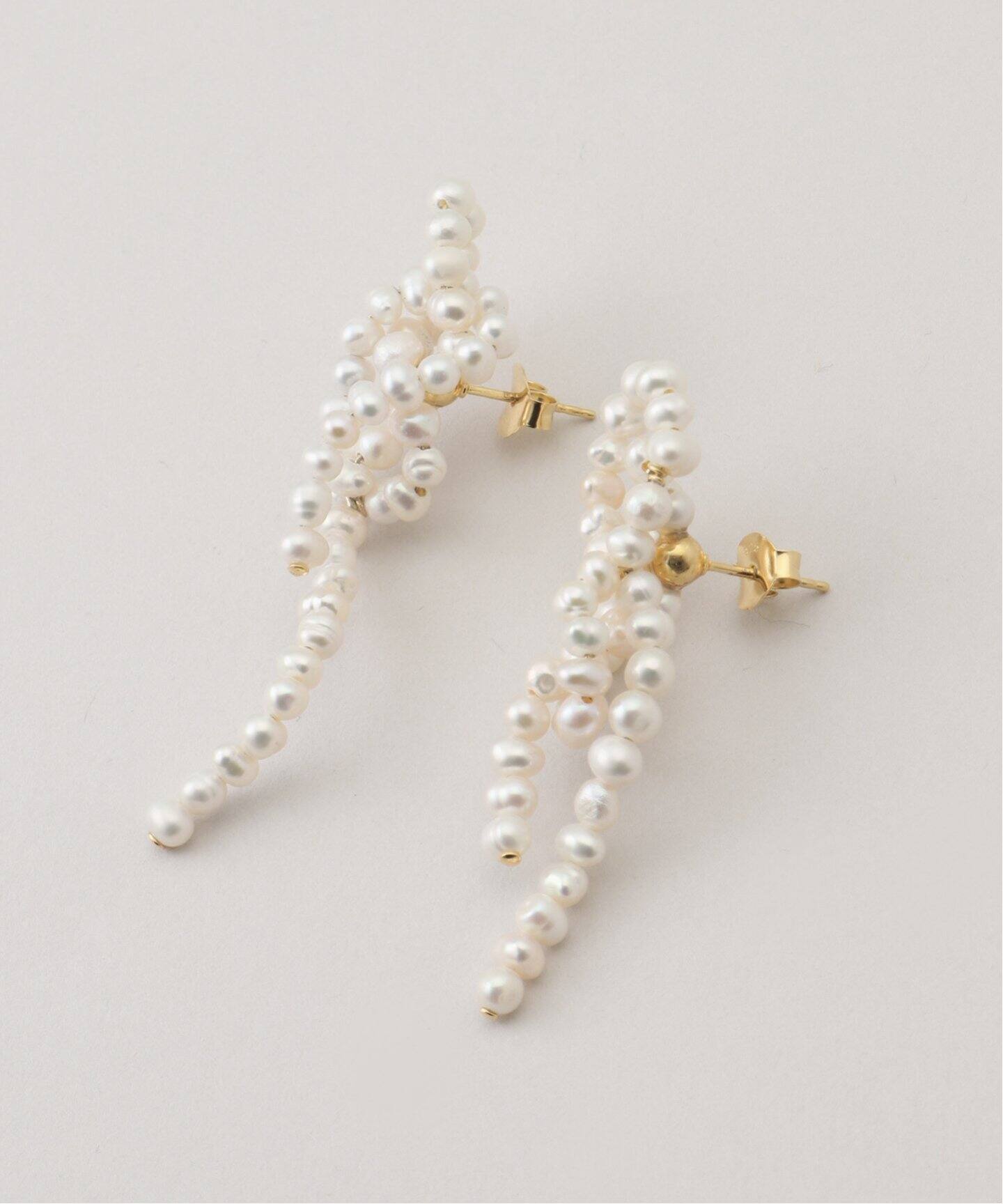 Completedworks/コンプリテッドワークス Pearl Loop Loop ER ピアス(両  