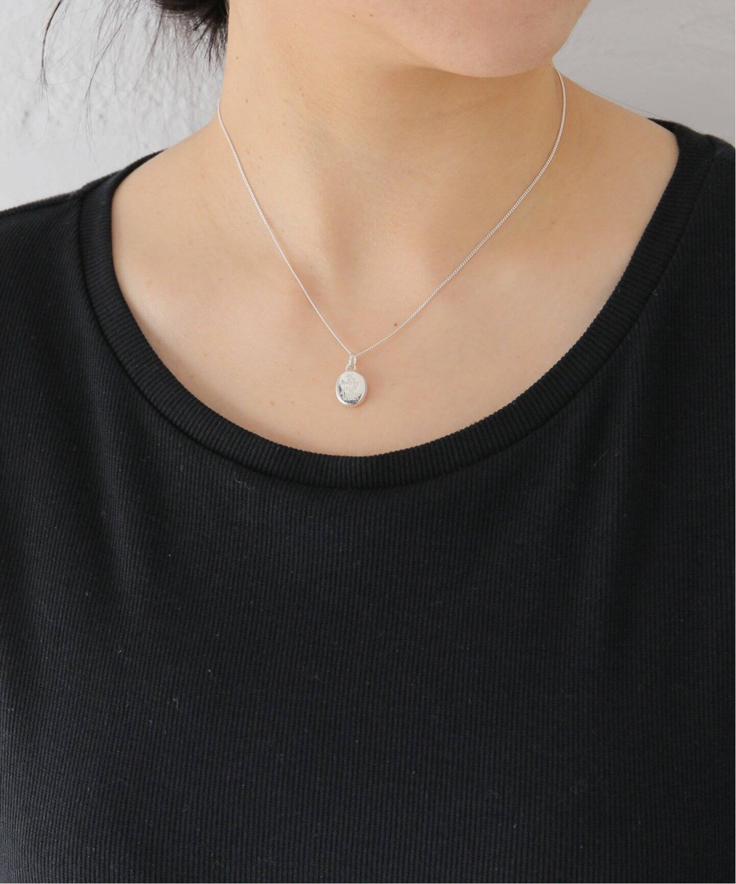 ON THE SUNNY SIDE OF THE STREE】oval charm ネックレス 47cm 