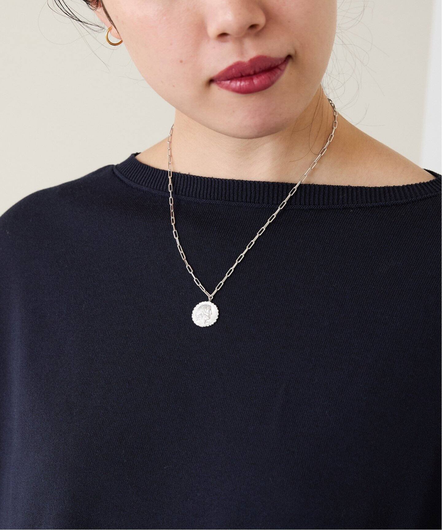 MARIHA/マリハ 別注 COIN*45 ロングレクタングル ネックレス 