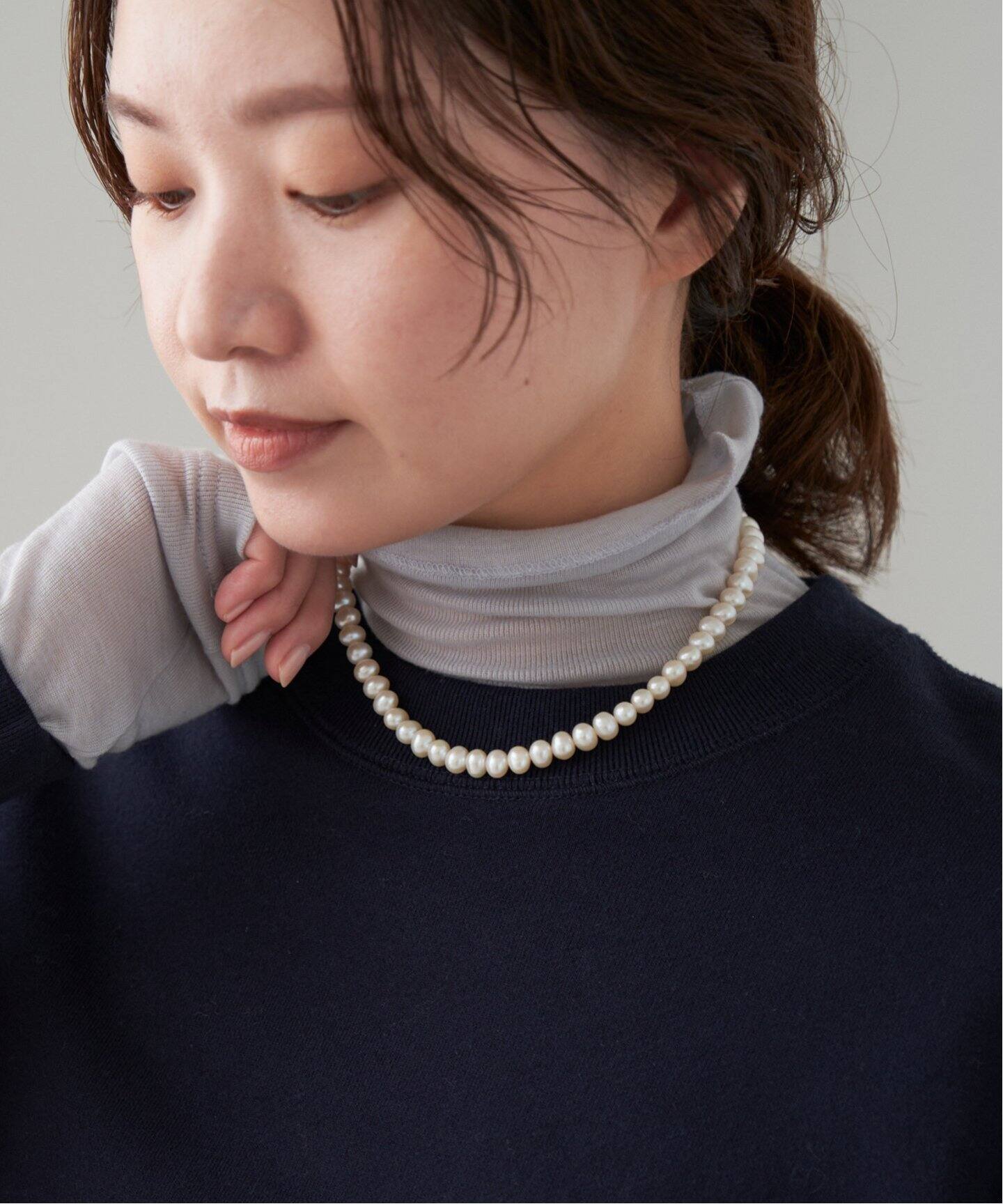 MAYU/マユ PEARL NECKLACE40cm ネックレス（ネックレス）｜IENA 