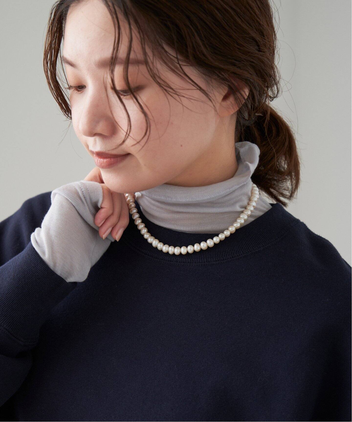 MAYU/マユ PEARL NECKLACE40cm ネックレス（ネックレス）｜IENA 