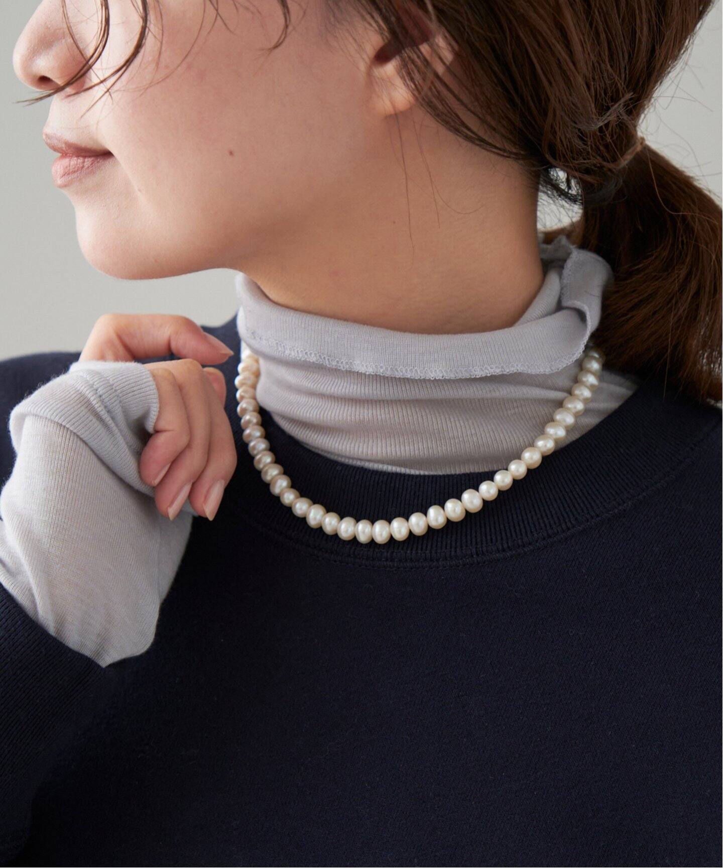 MAYU/マユ PEARL NECKLACE40cm ネックレス（ネックレス）｜IENA 