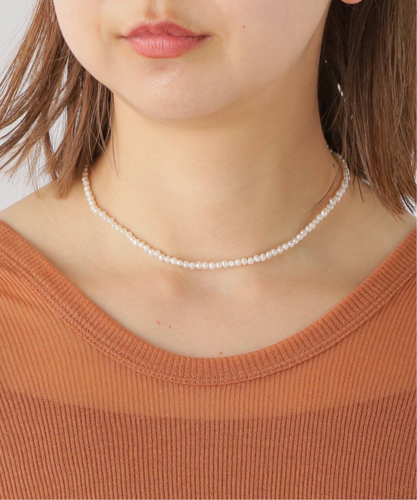 IENA 10K タンスイパール ネックレス 37cm（ネックレス）｜IENA  