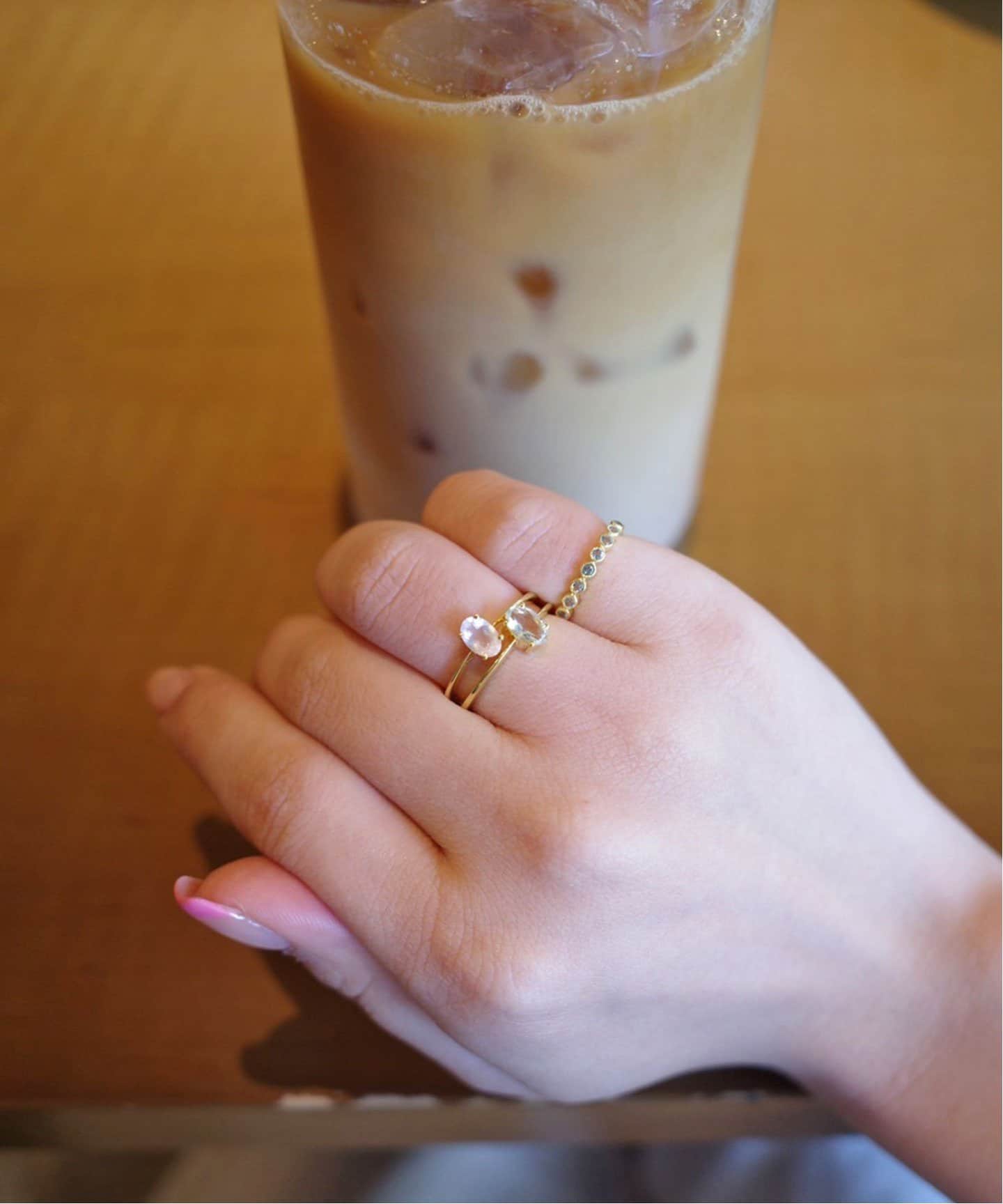 Pondichery/ポンディシェリ ハーフエタニティリング（リング）｜SLOBE