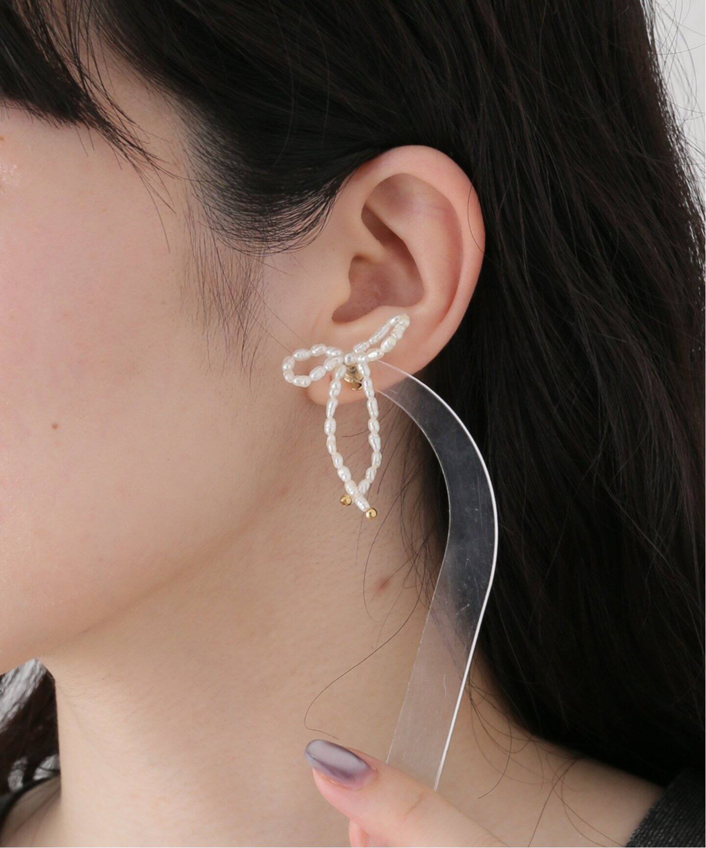 SLOBE パールリボンピアス（ピアス（両耳用））｜SLOBE IENA（スローブ 