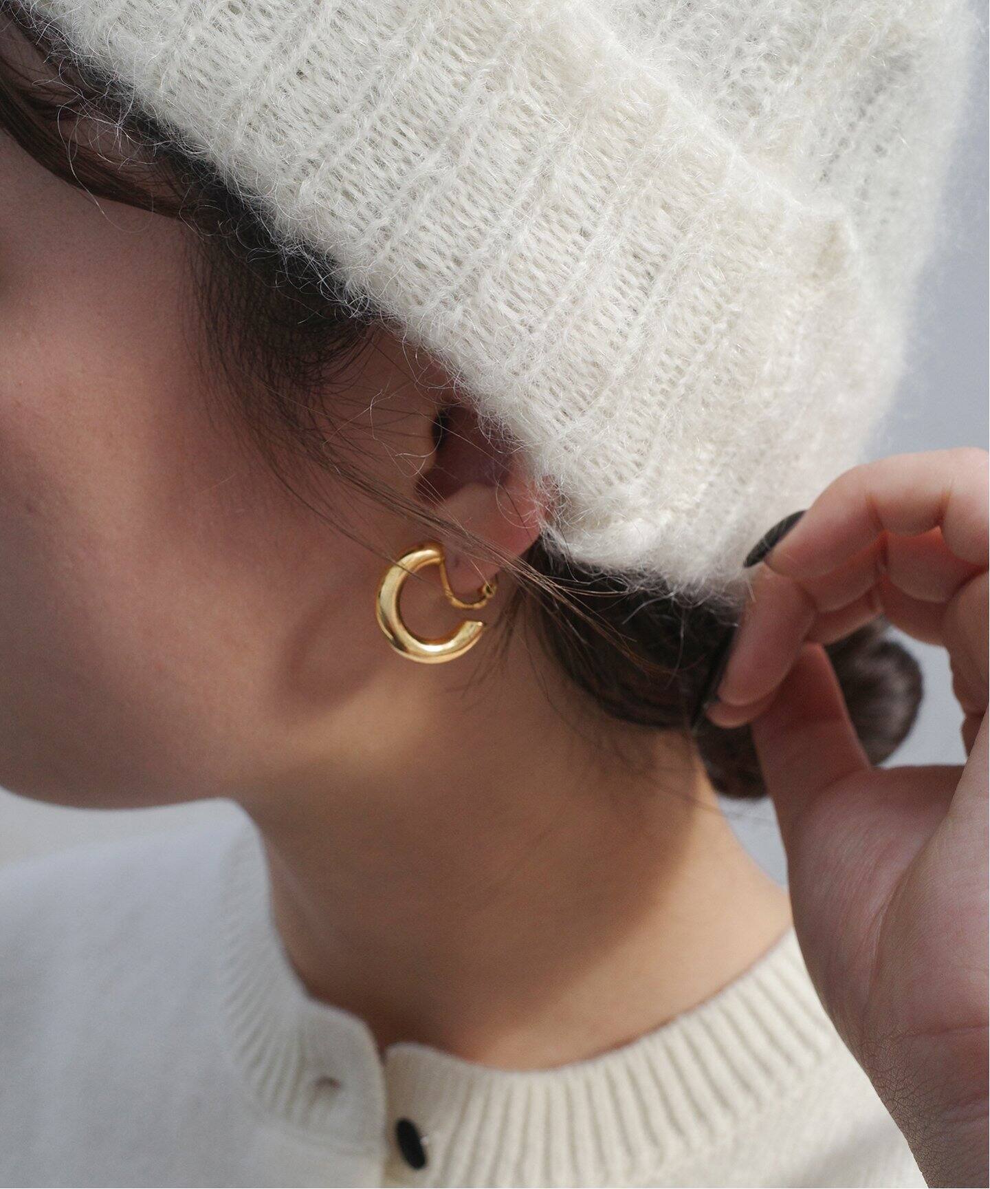 CLANATE/クランテ ゴールドフープイヤリング（イヤリング）｜SLOBE  