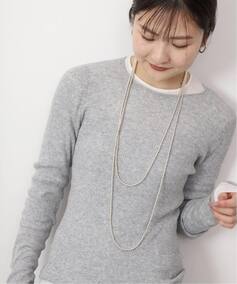 追加2》SLOBE ロングメタルビーズネックレス180cm（ネックレス 