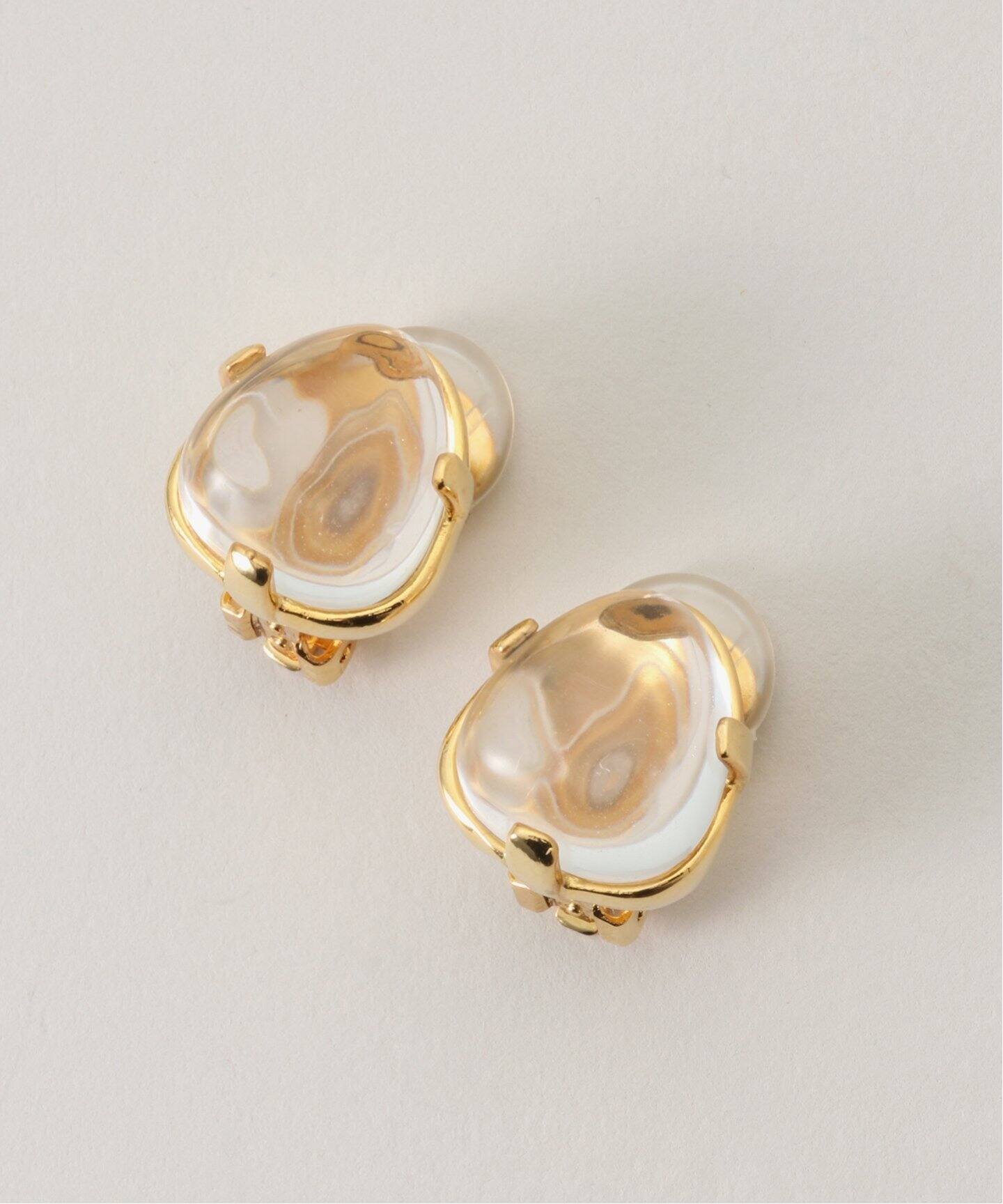 KENNETH Jay Lane/ケネス ジェイ レーン glass cabochon with 3 p  