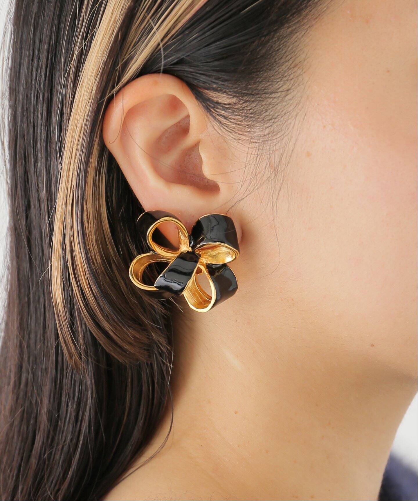 KENNETH Jay Lane/ケネス ジェイ レーン enamel large bow clip 