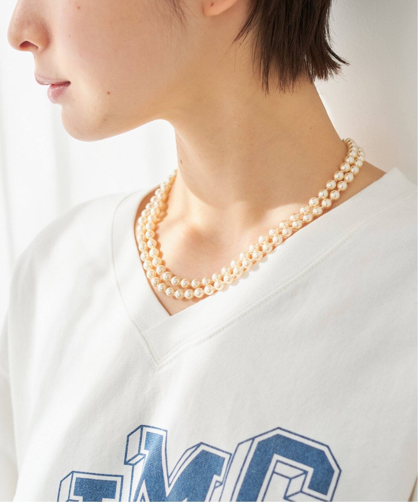 BEN-AMUN/ベンアムン】別注 DOUBLE PEARLネックレス（ネックレス 
