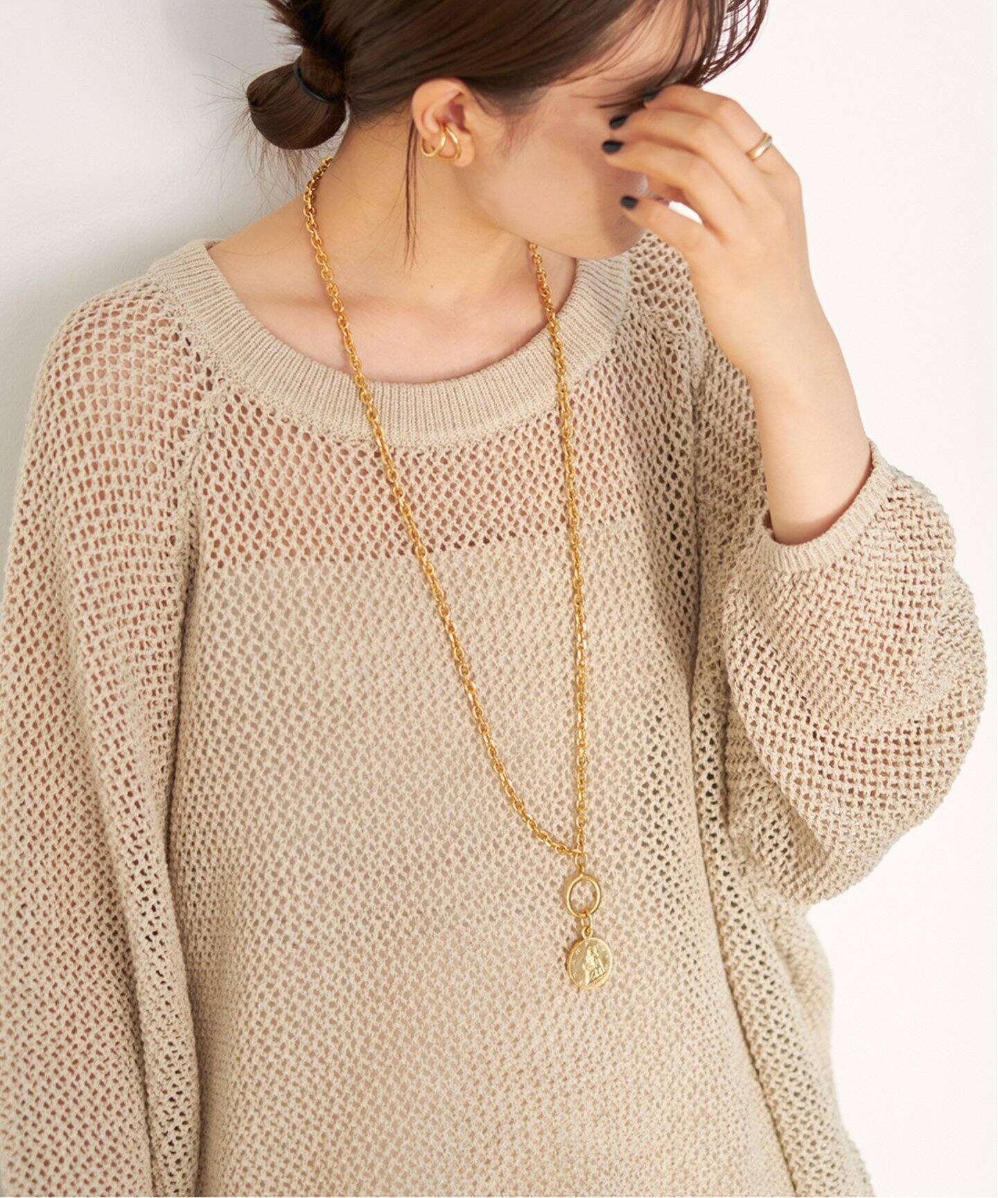 BEN-AMUN/ベンアムン】別注 DOUBLE CHAIN COIN ネックレス（ネックレス  