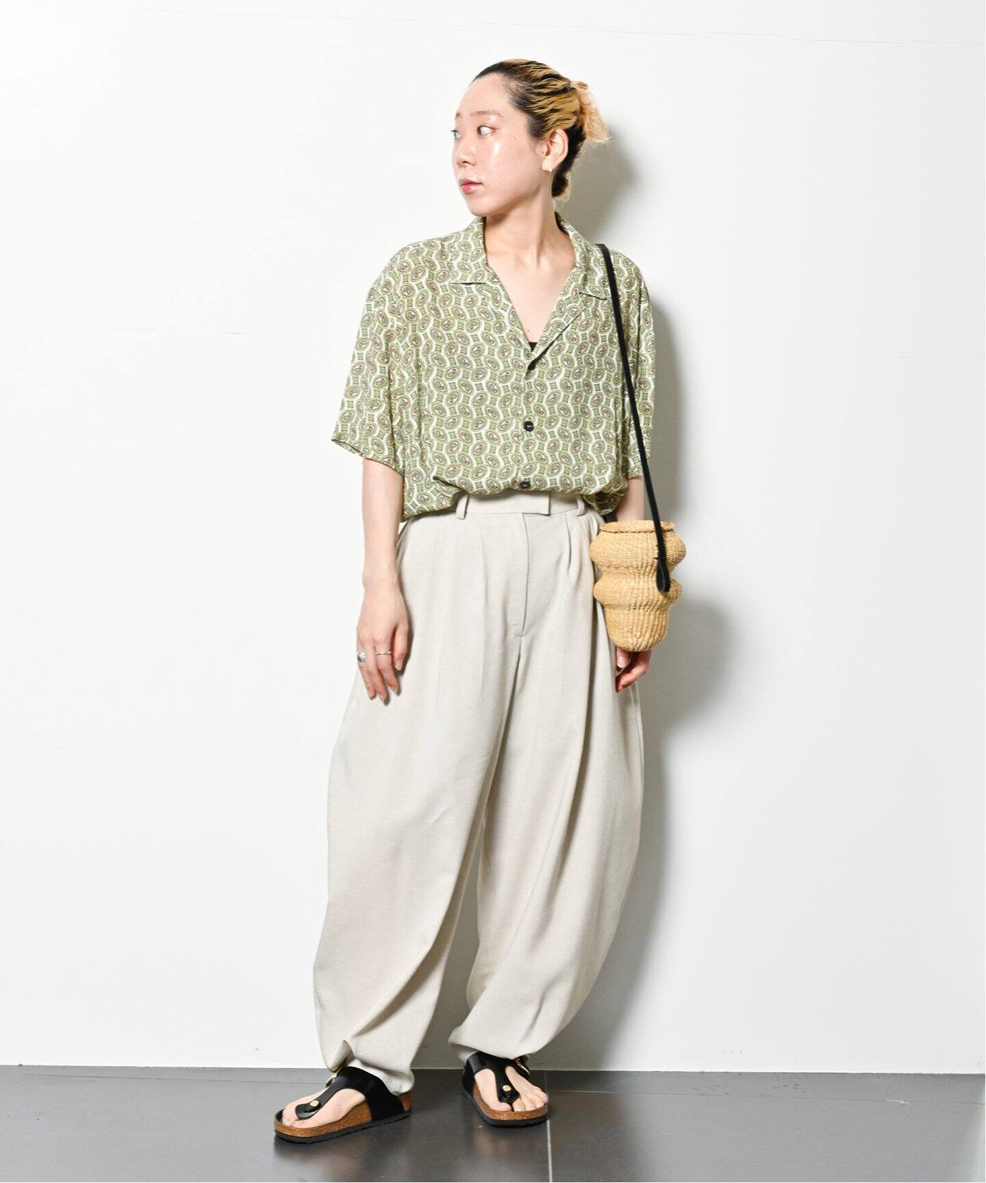INES BRESSAND MINI WAVE SHOULDER BAG N.36：バッグ（かごバッグ 
