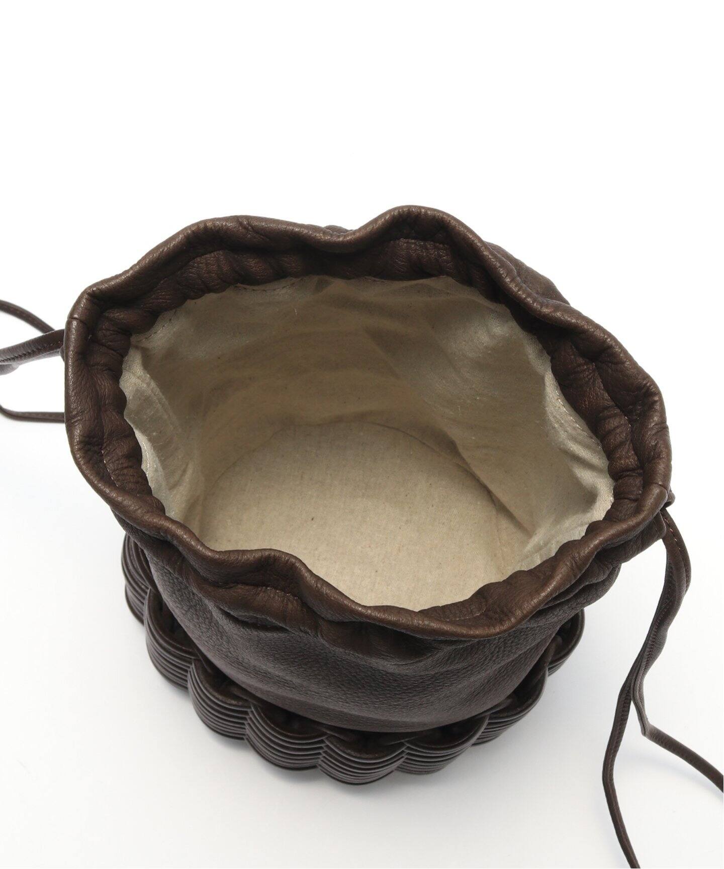 Cristaseya / クリスタセヤ】LEATHER BASKET MEDIUM BAG（その他バッグ