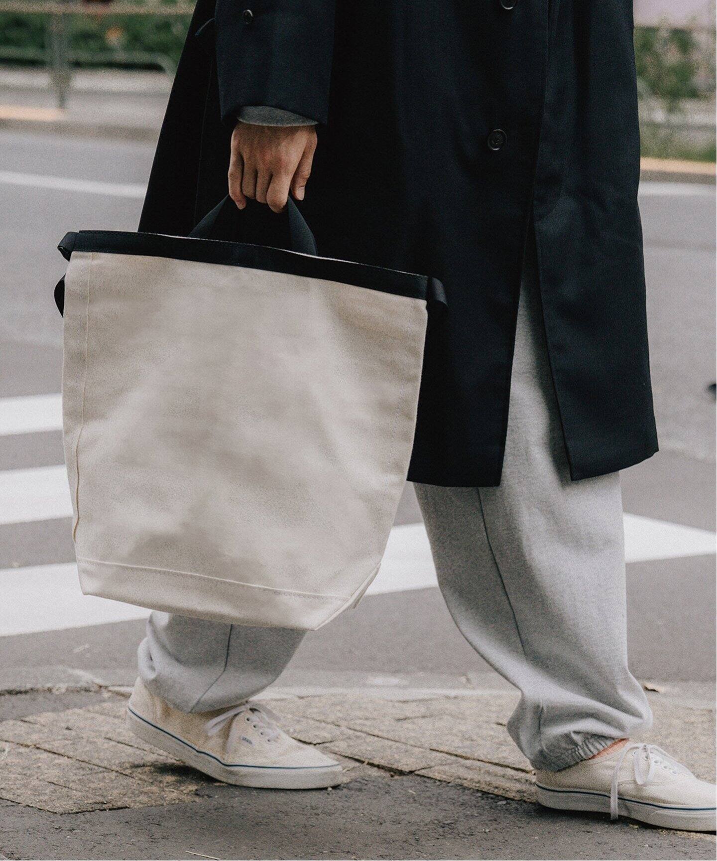 TEMBEA / テンベア】別注 ROLL TOP TOTE CANVAS6（トートバッグ）｜L 