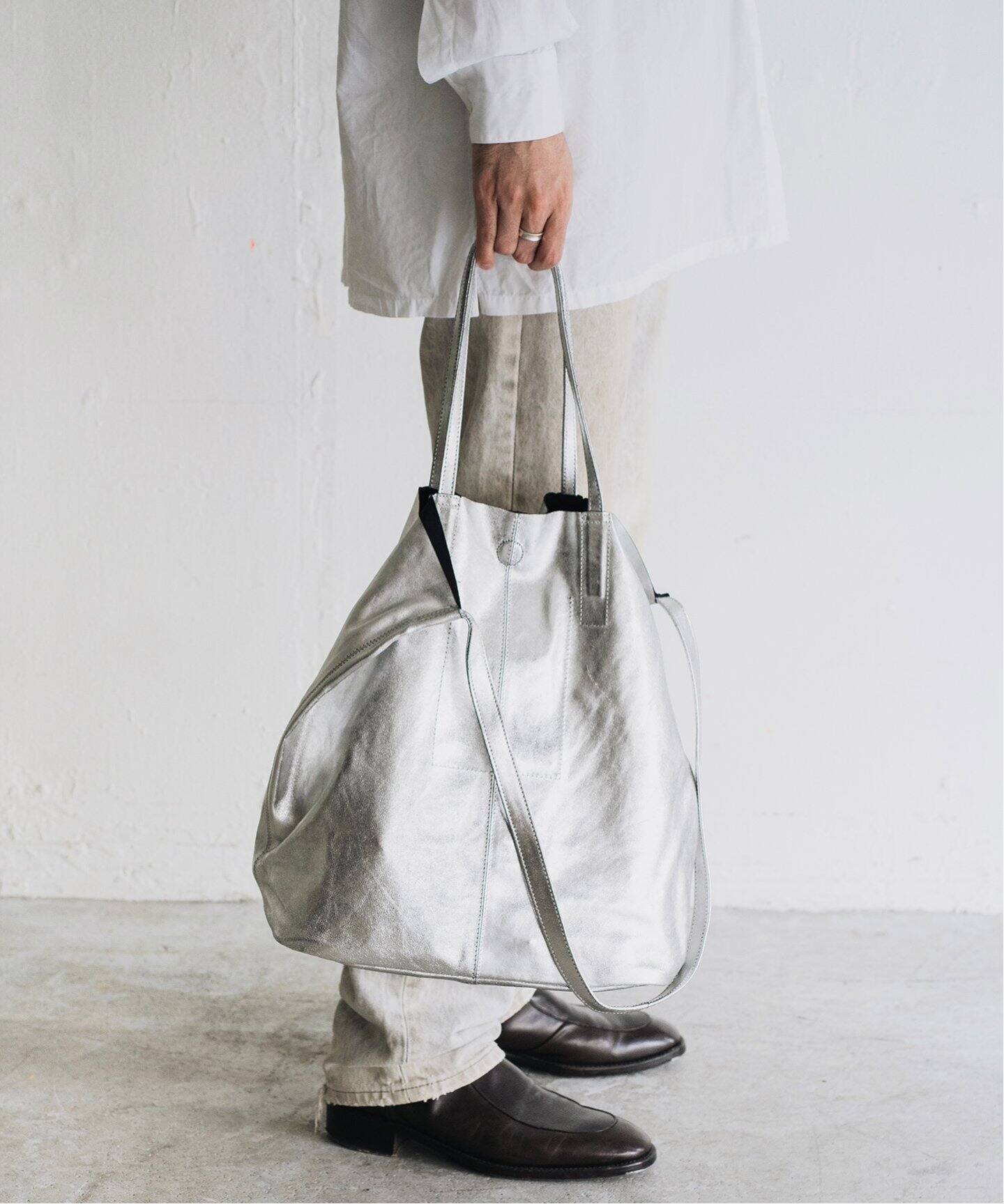 Morphee / モルフェ】3WAY LARGE TOTE SILVER（トートバッグ）｜L 