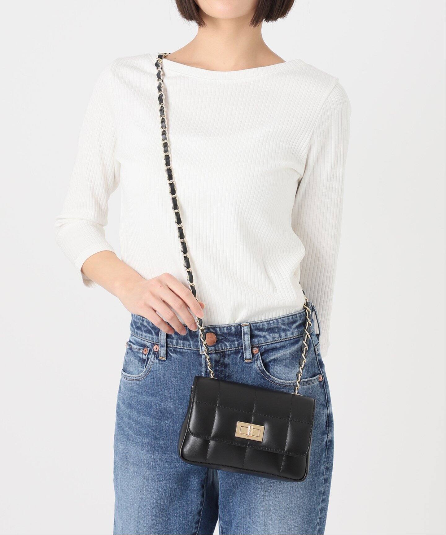 MILOS/ミロス】別注スクエアキルトショルダーBAG（ショルダーバッグ  