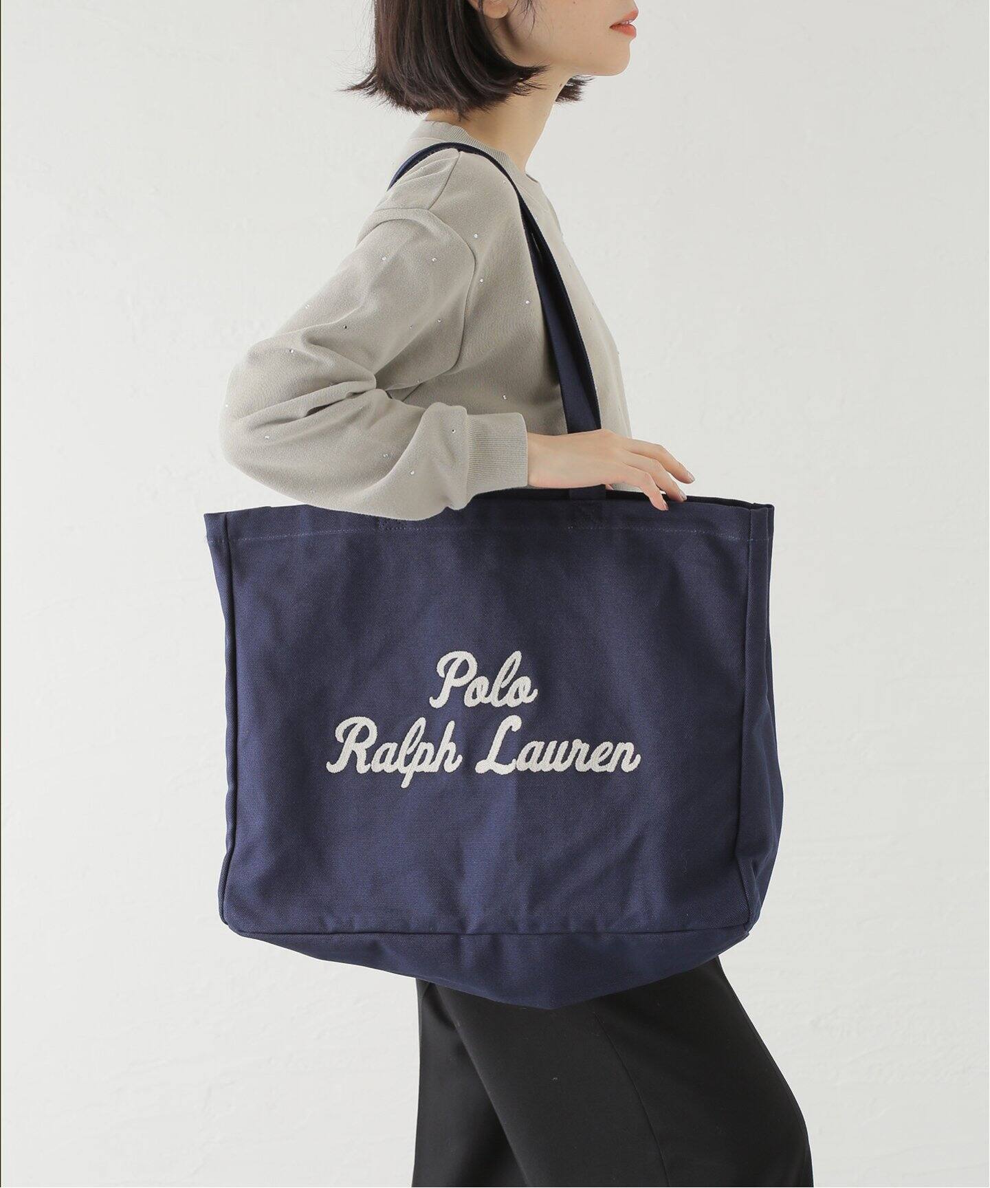 POLO RALPH LAUREN / ポロ ラルフ ローレン EMBROIDERY LARGE TOTE  