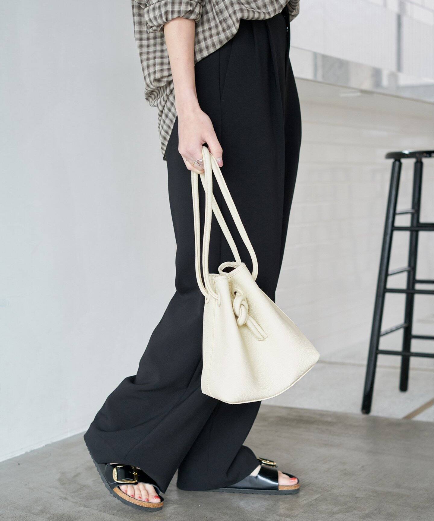 VASIC(ヴァジック) トートバッグ ボンドミニ グレーベージュ レザー  