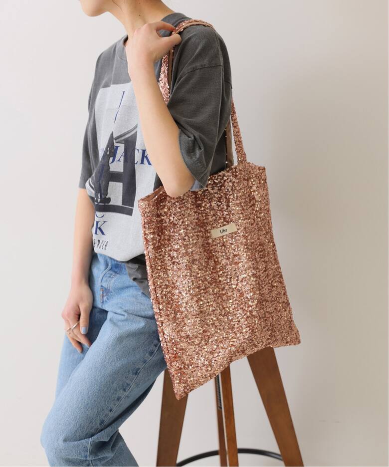 ≪一部店舗+WEB限定≫【Uhr / ウーア】別注Spangle Tote Bag（トート 