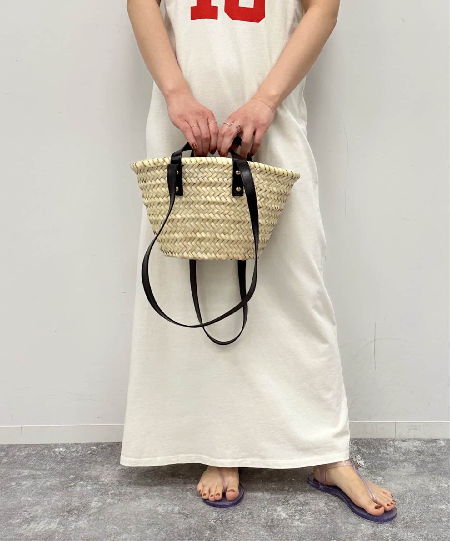 Fatima Morocco／ファティマモロッコ　2way バスケットM Fatima Morocco/ファティマ モロッコ】 2WAYバスケットM（かご