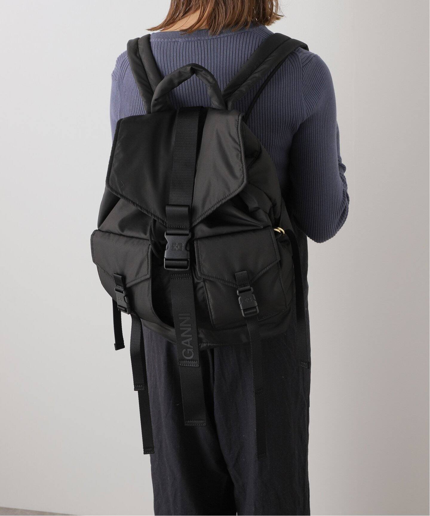 GANNI / ガニー】 Recycled Tech Backpack（バックパック／リュック 