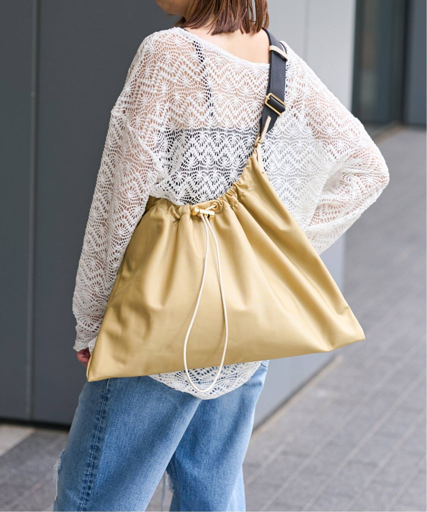 ORSETTO / オルセット】Drawstring TOTE（ショルダーバッグ）｜U by 