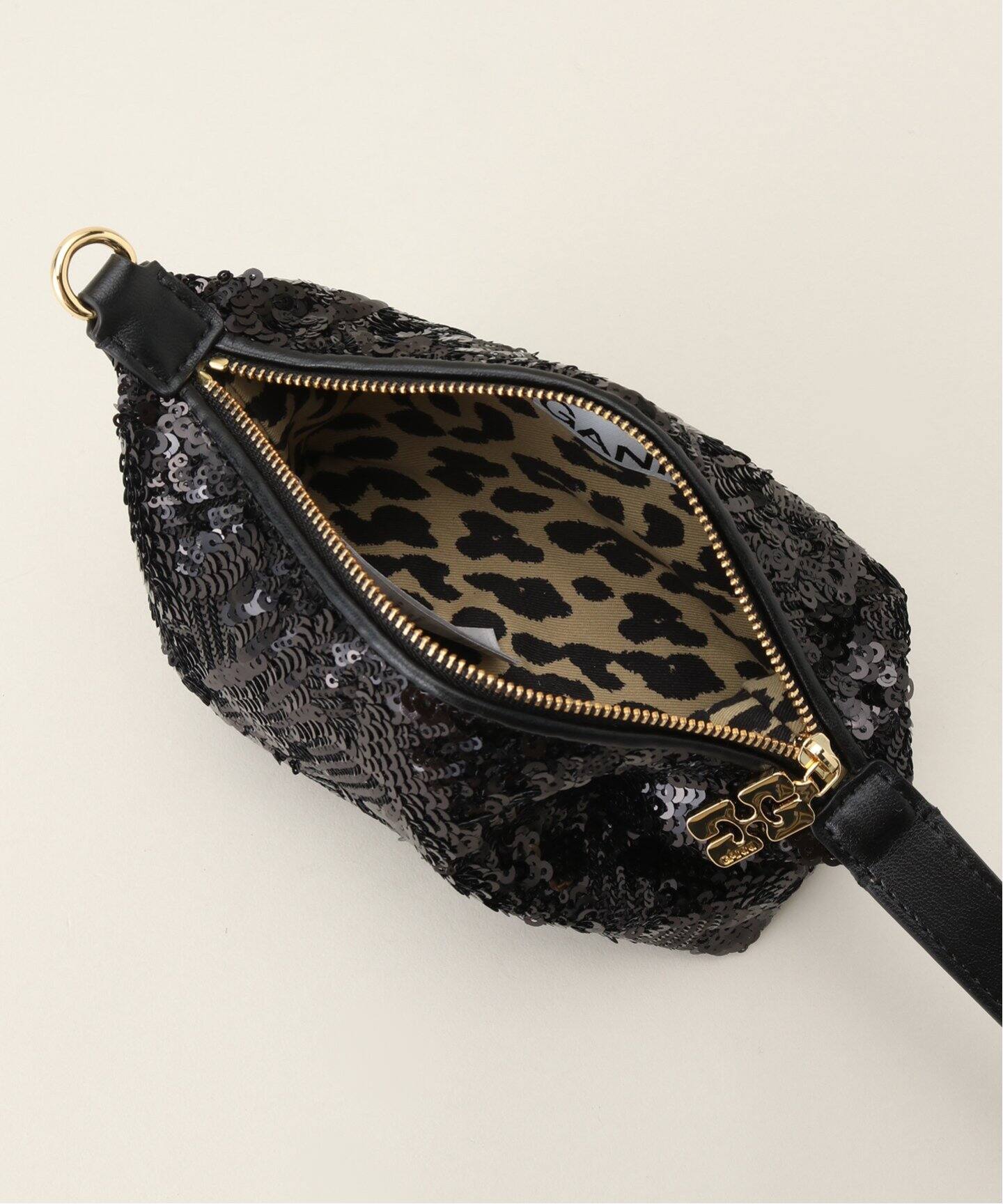 GANNI / ガニー】 Butterfly Small Pouch Sequin（ハンドバッグ）｜U 