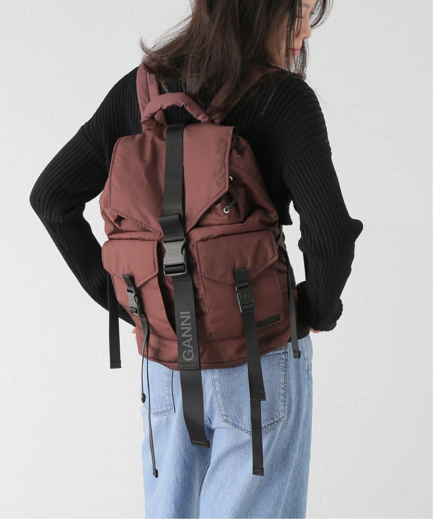 GANNI / ガニー】 Recycled Tech Backpack（バックパック／リュック 
