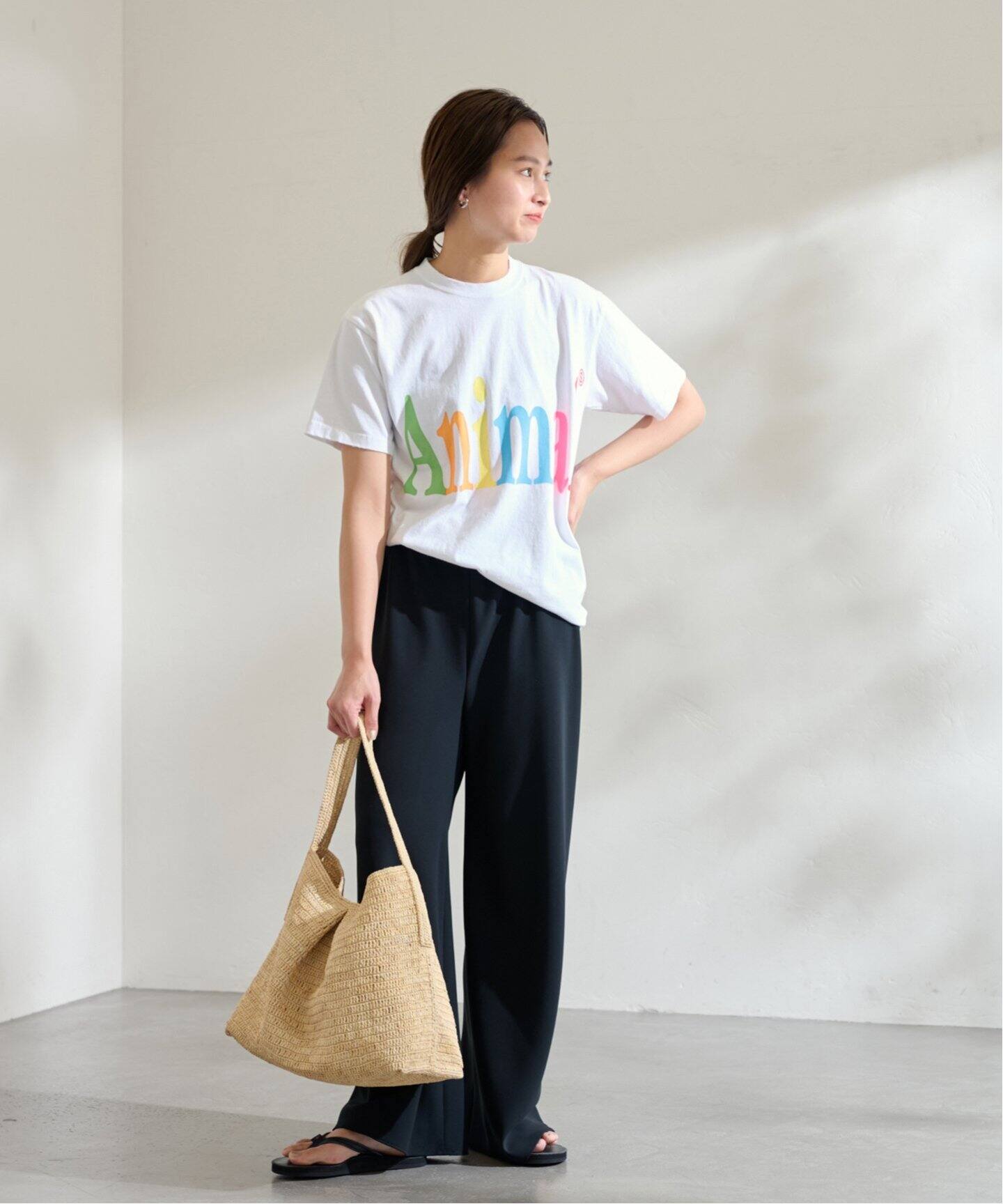 MAISON N.H PARIS/メゾン エヌ アッシュ パリ Raffia TIFFANY Soulder  