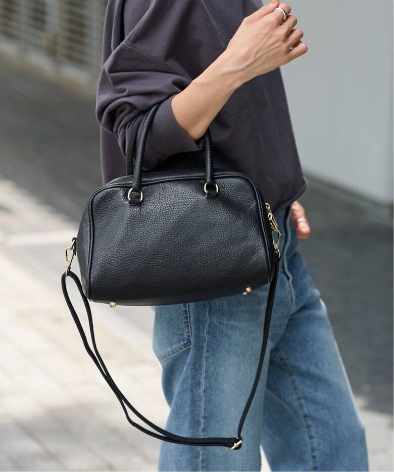 AULENTTI/オウレンティ 2WAYスクエアボストン（ボストンバッグ  