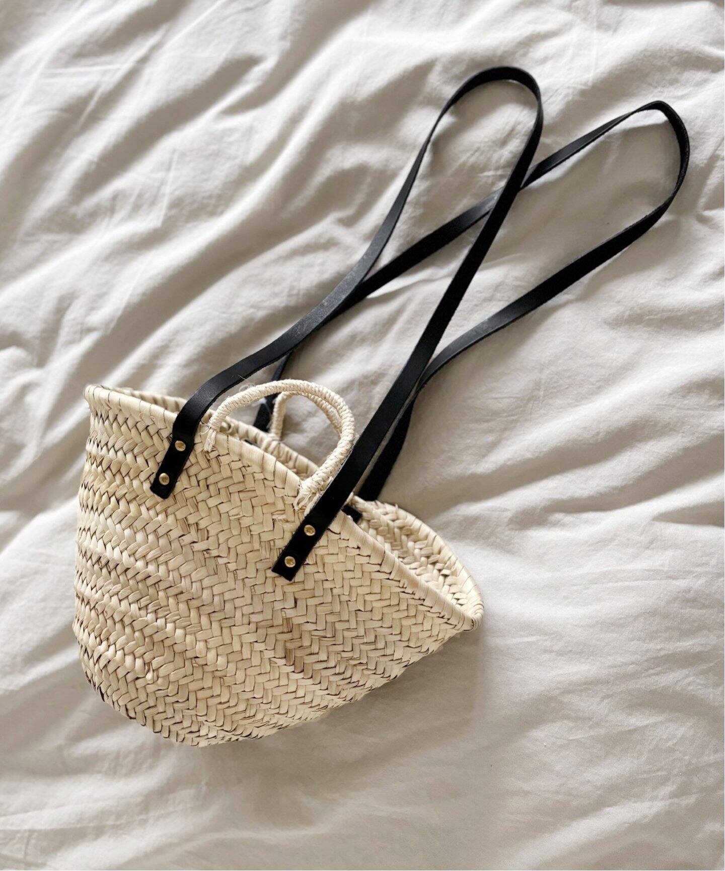 AULENTTI/オウレンティ】ロングショルダーパームリーフBAG（かごバッグ  