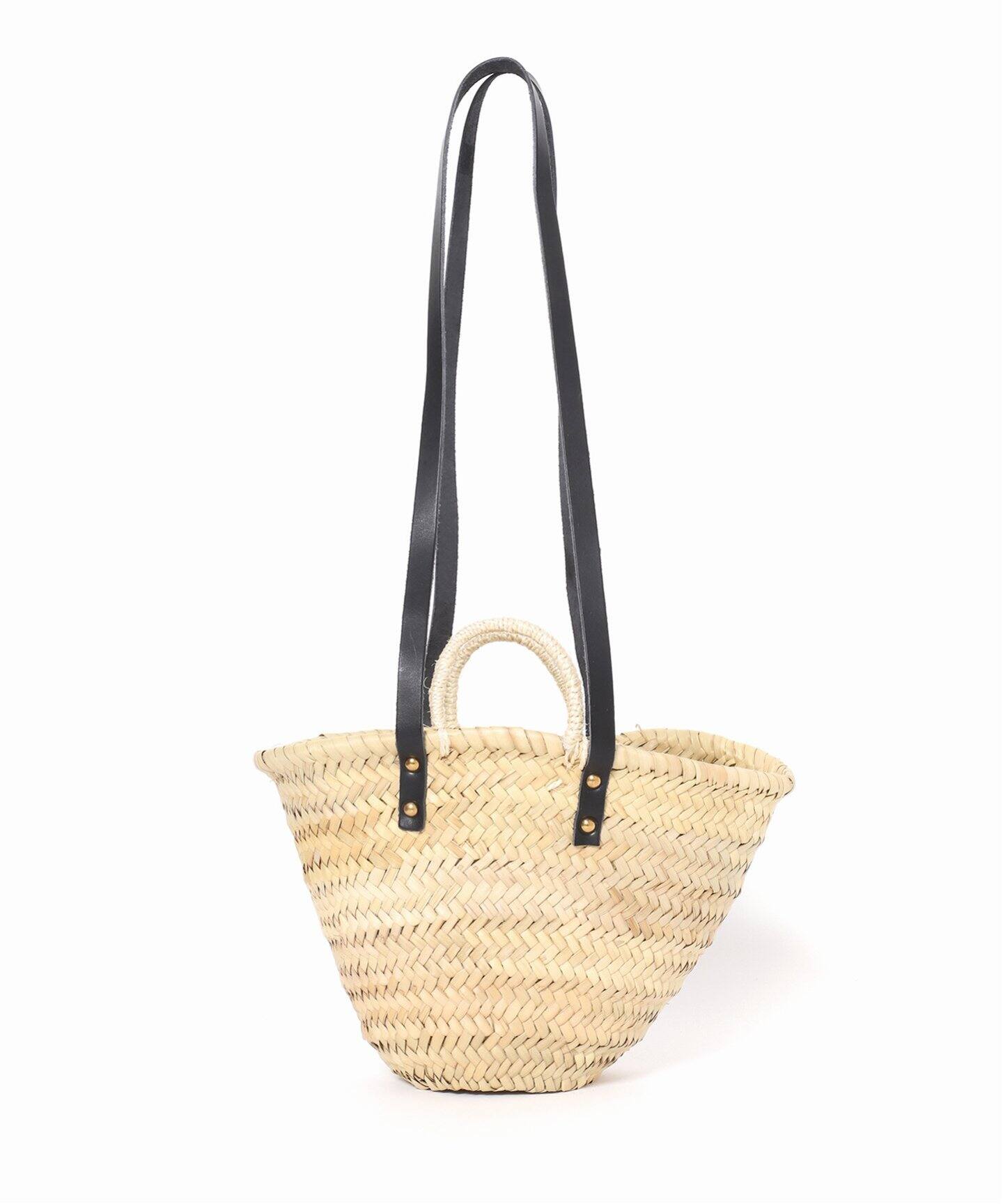 AULENTTI/オウレンティ】ロングショルダーパームリーフBAG（かごバッグ  