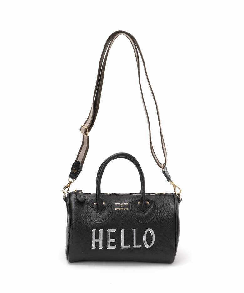 YOUNG＆OLSEN 別注 HELLO ストラップボストンバッグ（ボストンバッグ 