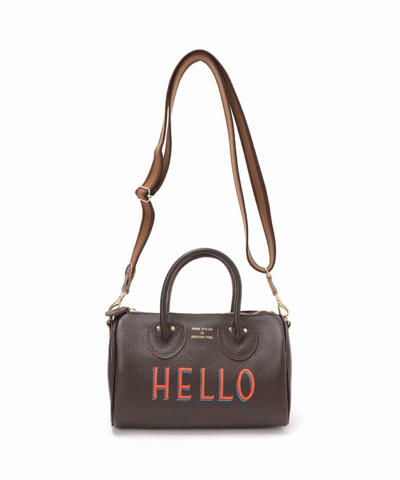 YOUNG＆OLSEN 別注 HELLO ストラップボストンバッグ（ボストンバッグ 